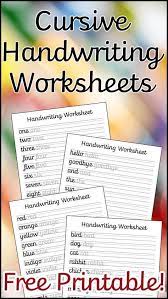 Color words handwriting worksheets available in color or coloring page format. Cursive Handwriting Worksheets Free Printable In 2020 Cursive Handwriting Worksheets Handwriting Worksheets Learn Handwriting
