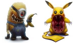 Cute, cartoon versions of horror characters from films and pop culture. Cartoon Characters You Love Horror Version All Characters 2017 Youtube