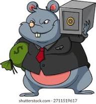 Rato gordo rico segurando um dinheiro: vetor stock (livre de direitos) 2711519617 | Shutterstock