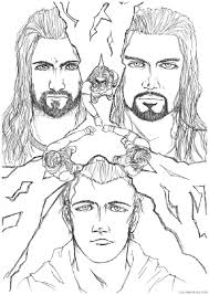 Free wwe coloring pages are a fun way for kids of all ages to develop creativity, focus, motor skills and color recognition. Wwe Coloring Pages The Shield Coloring4free Coloring4free Com
