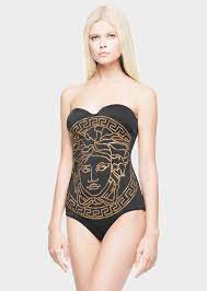 Versace Embossed Medusa Head Swimsuit For Women Official Website Embossed Medusa Head Swimsuit By Versace For Women Swimsuits Beachwear For Women Beachwear