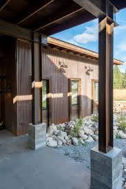 Queensland roofing warehouse supplies both the ausdeck range of steel fabricated beams, alloy posts, roofing and patio materials as well. Steel Post Porch Ideas Photos Houzz
