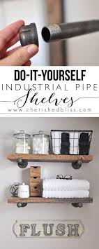 For my home depot project this month i created this nautical inspired plumbing pipe shelf. How To Build Diy Industrial Pipe Shelves Cherished Bliss