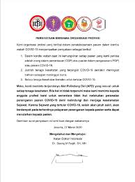 Contoh surat izin sakit tidak masuk kerja. Ikatan Dokter Indonesia Ancam Mogok Tangani Pasien Corona Nasional Tempo Co