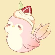 Jenn On Instagram My Second Dessert Inspired Character A Strawberry Cheesecake Bird Hehe Failed A Bit At G Cute Paintings Cute Art Cute Drawings