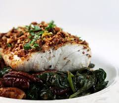 Pan Seared Mahi Mahi With Spinach Salad Fish Recipes Healthy Fish Recipes Warm Spinach
