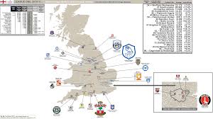 League One 2010 11 Season Attendance Map 2009 10 Figures Billsportsmaps Com