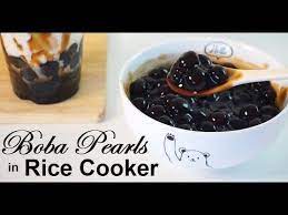 Diy Boba Pearls Using Rice Cooker Homemade Tapioca Pearls Youtube Boba Pearls Rice Cooker Tapioca Pearls