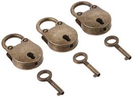 And, most likely, one key is all you'll need because interior doors on old houses typically share identical locks. Kathson Old Vintage Antique Style Mini Archaize Padlocks Key Lock With Key Lot Of 3 Amazon Com Au Home Improvement