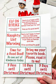 Free Elf On The Shelf Printable Notes Easy Free Elf On The Shelf Set Ups Elf On The Shelf Awesome Elf On The Shelf Ideas Elf