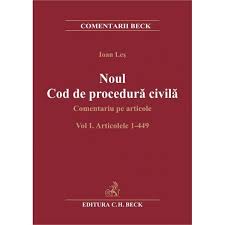 Desi de la 15 februarie 2013 a intrat in vigoare noul cod de procedura civila, una dintre solutiile cu caracter de noutate pe care acesta le aduce este chiar aplicarea legii in timp. Noul Cod De Procedura Civila Comentariu Pe Articole Vol I Articolele 1 449 Ioan Les Emag Ro