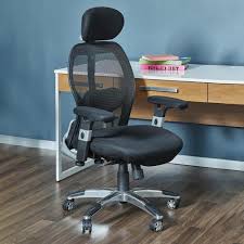 Mid back fly chair 34741 by mooreco this modern ergonomic task chair from the mooreco fly office seating collection boasts a durable and easy to clean nylon black that flexes to cradle the user's back. Temple Webster Deluxe Mesh Ergonomic Office Chair With Headrest Reviews