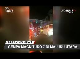 Gempa hari ini terjadi dimana. Terbaru Gempa Magnitudo 7 Di Maluku Utara Bmkg 2 Kabupaten Waspada Tsunami Youtube