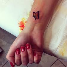 Small Butterfly Tattoo On Wrist Butterfly Wrist Tattoo Small Butterfly Tattoo Butterfly Tattoo