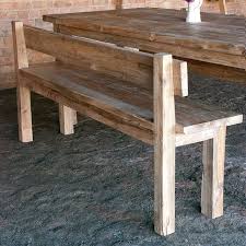 Farm Style Bench With Back Rest Hightoptablesdiy Farmhouse Table With Bench Kitchen Table Bench Farmhouse Kitchen Tables