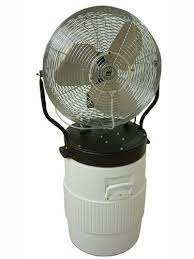This Portable Misting Fan Fits On An Igloo 10 Gallon Round Water Cooler That Is Included In The Price Gfci Plug Misting Fan Gfci