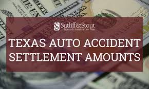 She drove into a fixed object. Texas Auto Accident Settlement Amounts Examples Information