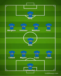 Ce match se déroule le 21 février 2021 et débute à 15:05. Leicester City Lineup Next Season