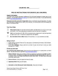 The divorce process can be intimidating. Bill Of Sale Form Texas Divorce Petition Form 1 With Children Templates Fillable Printable Samples For Pdf Word Pdffiller