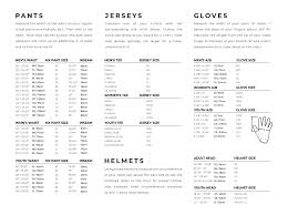 Answer Racing Size Chart Mx Riding Gear And Accessories