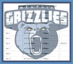 Here's a look at the bruins tv schedule, with most games being broadcast on nesn. Printable Memphis Grizzlies Schedule And Tv Schedule For 2020 21 Season Interbasket