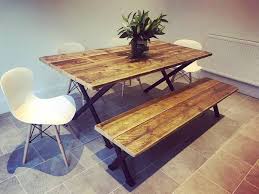 Reclaimed Dining Table Industrial Scaffold Board Table With Etsy In 2020 Reclaimed Dining Table Dining Table Dining Table Chairs