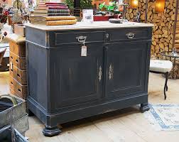 Buffet Merisier Patine Noire Relooker Meuble Buffet Rustique Mobilier De Salon