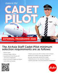 The cadet pilot programme aims to develop selected high calibre students into future professional airline pilots who will play a pivotal role towards the growth of qatar airways' ﬂeets. Airasia Now Accepting Applications For The Dare To Fly The Allstars Cadet Pilot Program Airasia Newsroom