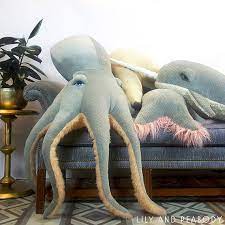 Giant Narwhal Plush Sea Creature Stuffed Animal Ocean Life Giant Plush Octopus Stuffed Animal Giant Stuffed Animals