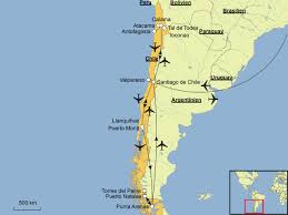 Chile reaches from the middle of south america's. Chile Srd Reisen