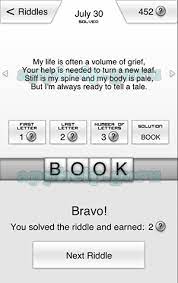 A Year Of Riddles July 30 July My Life Is Often A Volume Of Grief Your Help Is Needed To Turn A New Leaf Stiff Is My Spine And My Body Is