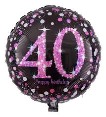 Tipps zu sowie alles zu den themen geburtstag bilder wähle einfach das gewünschte bild aus der kategorie geburtstag bilder lustig männer und klicke auf. Schwarz Pinke Ballon Zahl Zum 40 Geburtstag Ballongruesse De