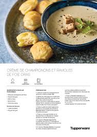 Creme De Champignons Et Ravioles De Foie Gras 20 Mn 15 Mn A 600 Soep Recepten Chef
