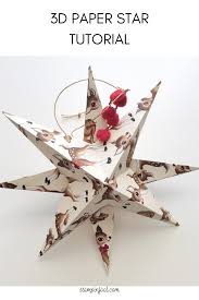 There's a learning curve, but once you learn the process, it's super quick and easy to make tons of gorgeous paper star ornaments for all kinds of christmas decorations! Diy 3d Paper Star Ornament Step By Step How To Ornaments Garland