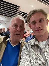 At the Trevor Francis memorial concert. I am 6ft 1" so he's a big lad. Very  well mannered young man. KRO