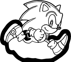 running coloring pages at free 2163 1887 png download free transparent background sonic running colouring