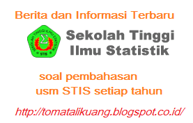 9 page | 1 c. Soal Pembahasan Usm Stis 2004 2020 Pdf Spmb Stis