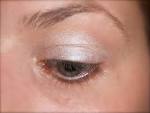 Cream white eyeshadow