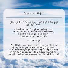 Doa Minta Hujan Learning Doa