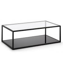 Product titlejumpluff metal/glass rectangular open shelf coffee table, distressed black. Hill 110x60 Black Frame And Transparent Glass And Black Glass Top Rectangular Coffee Table