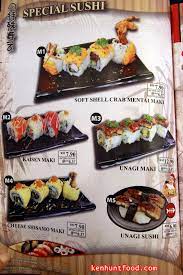 16 pieces of sashimi, 8 pieces of sushi, a spicy salmon roll & a dragon roll. Ken Hunts Food Sushi Ya Japanese Restaurant Straits Garden Jelutong Penang