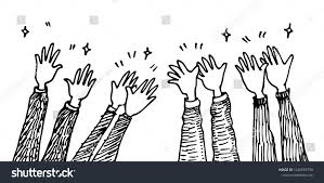 Doodle Hands Uphands Clapping Applause Gestures Stock Vector Royalty Free 1520995796