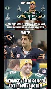 Quotes / bears are bad news. Here S The Charles Woodson To The Chicago Bears Meme Nfl Memes Funny Football Jokes American Football Memes