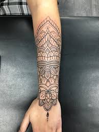 Mandala Tattoo By Greg Limited Availability At Revival Tattoo Studio Cuff Tattoo Forearm Tattoo Women Henna Style Tattoos