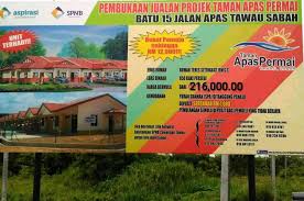 Untuk saat ini, rumah yang tersedia kebanyakannya berada di daerah akses ke jakarta seperti bogor, bekasi, tangerang, dan depok. Call Whatsapp 010 3056823 Ren 00201 Taman Apas Permai Batu 15 Jalan Apas Tawau Sabah
