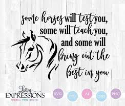 Download Horse Clipart With Quote Horse Svg Saying For Cricut Etsy