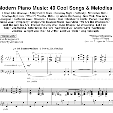 Of course in western music these pitches. Modern Piano Music 40 Cool Songs Melodies In 1 Take Part 3 Youtube