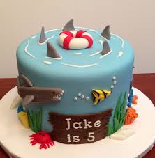 Diy Home Shark Birthday Cakes Boy Birthday Cake Shark Cake
