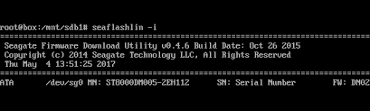 How To Flash A Sata Sas Drive Firmware Using Seaflashlin Seagate Support Asean