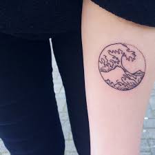 Digital reproduction of the painting in low poly style. I Aint Got No Title The Great Wave Off Kanagawa Tattoo Designed By